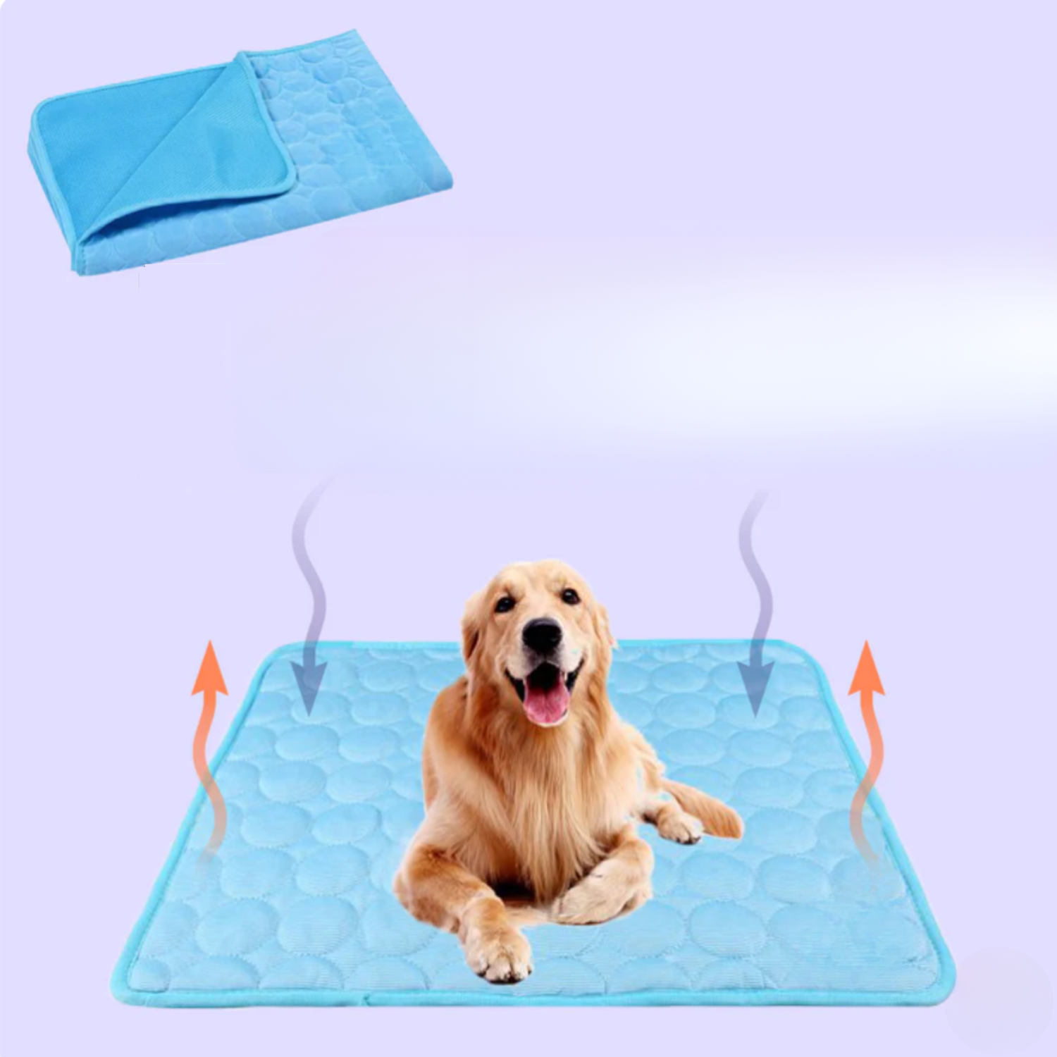 Dog Cooling Mat with Enhanced 4X Cooling Power – Durable and Comfortable for Warm Weather