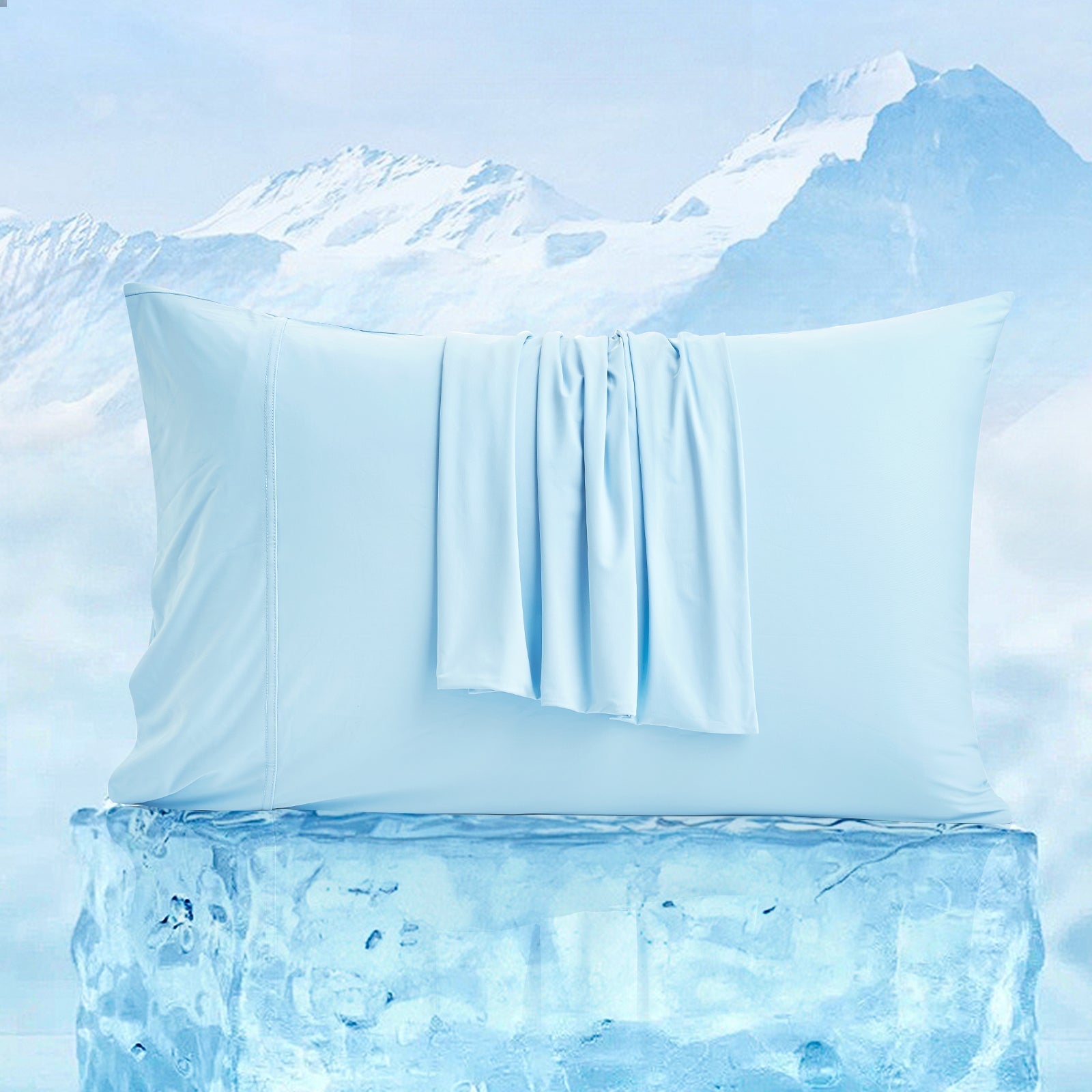 Set of Japanese Fabric Cooling Pillowcases – Breathable for Warm Sleepers