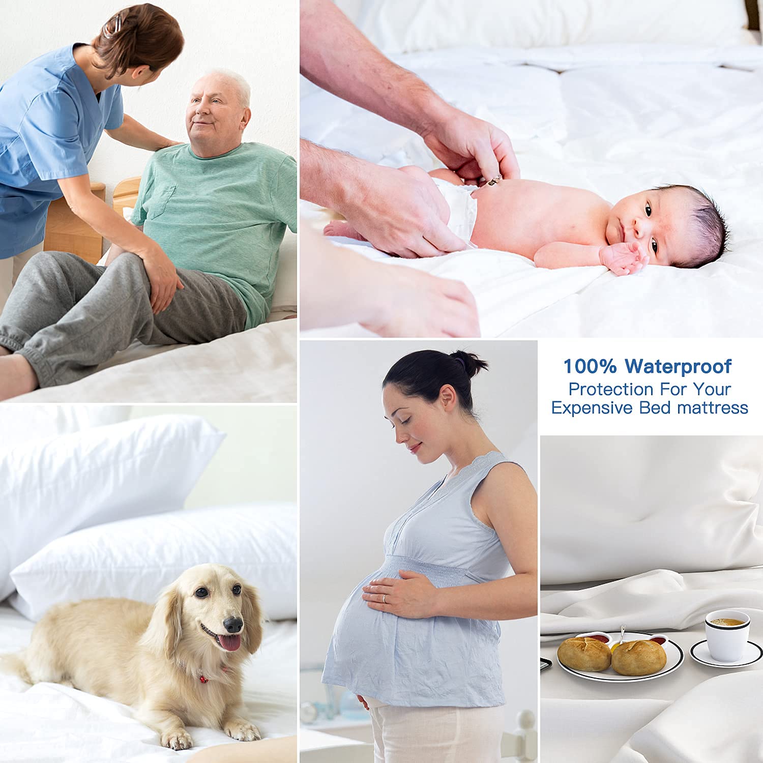 Waterproof Cooling Mattress Cover with Arc-Chill Tech | Hypoallergenic Comfort