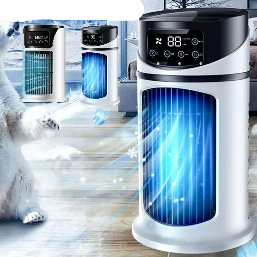 Portable Cooling Fan with Water Humidifier – Stylish Design for Comfort