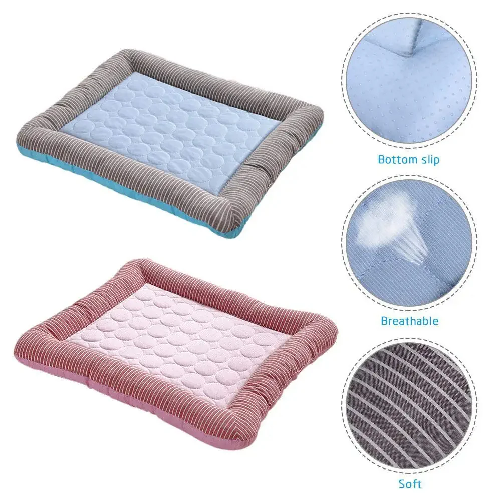 Breathable Ice Silk Pet Mattress | Lightweight Non-Slip Dog Bed for Comfort