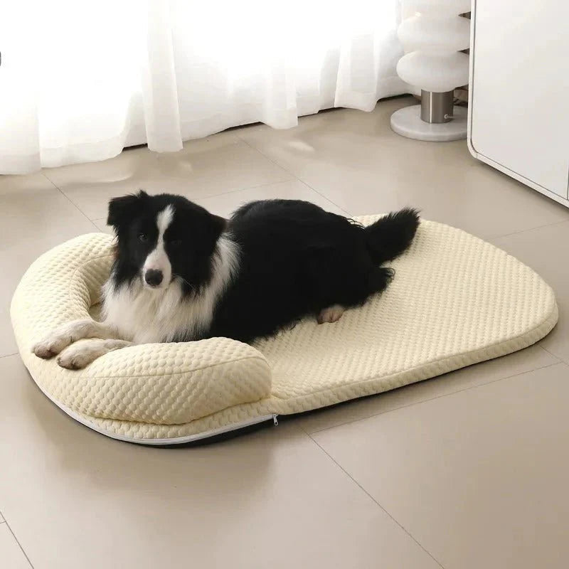 Pet Cooling Mattress – Soft Silk Fabric with Foam Filling for Comfort