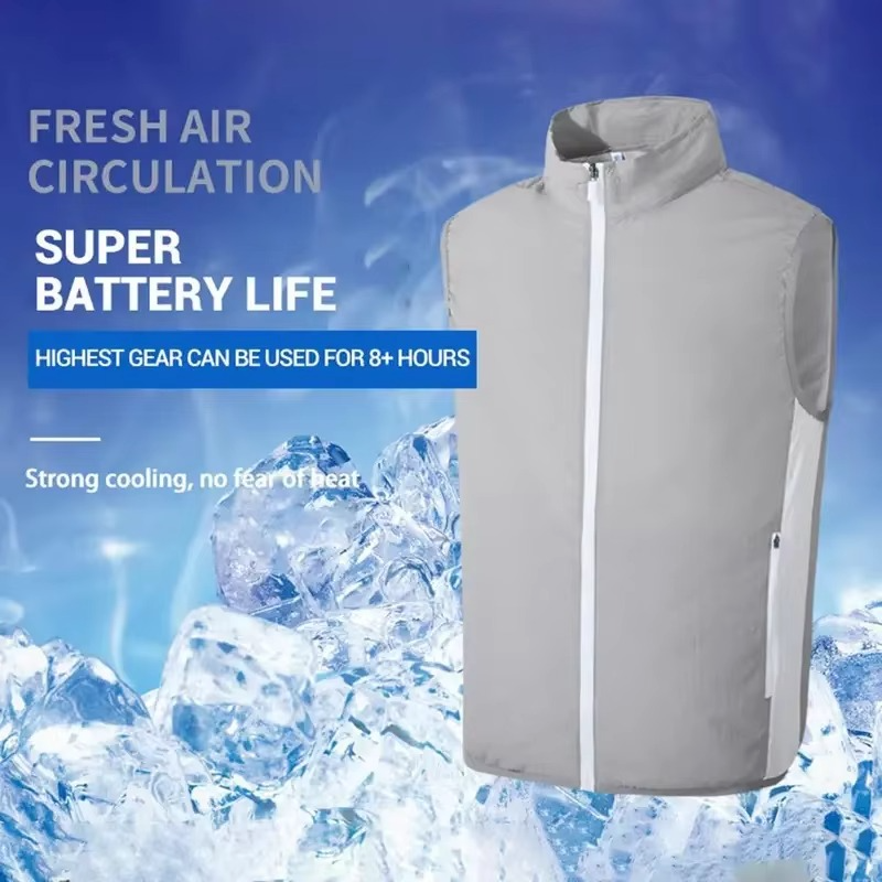 USB Rechargeable Cooling Jacket with Adjustable Airflow – Lightweight Vest for Outdoor Use