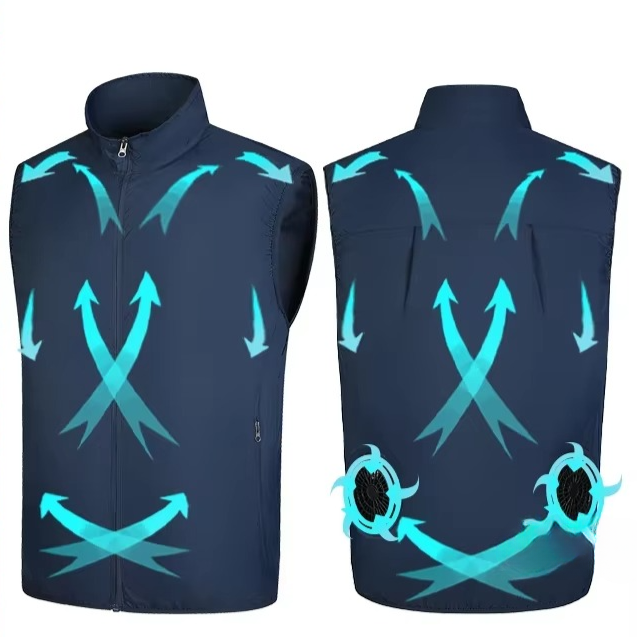 USB Rechargeable Cooling Jacket with Adjustable Airflow – Lightweight Vest for Outdoor Use