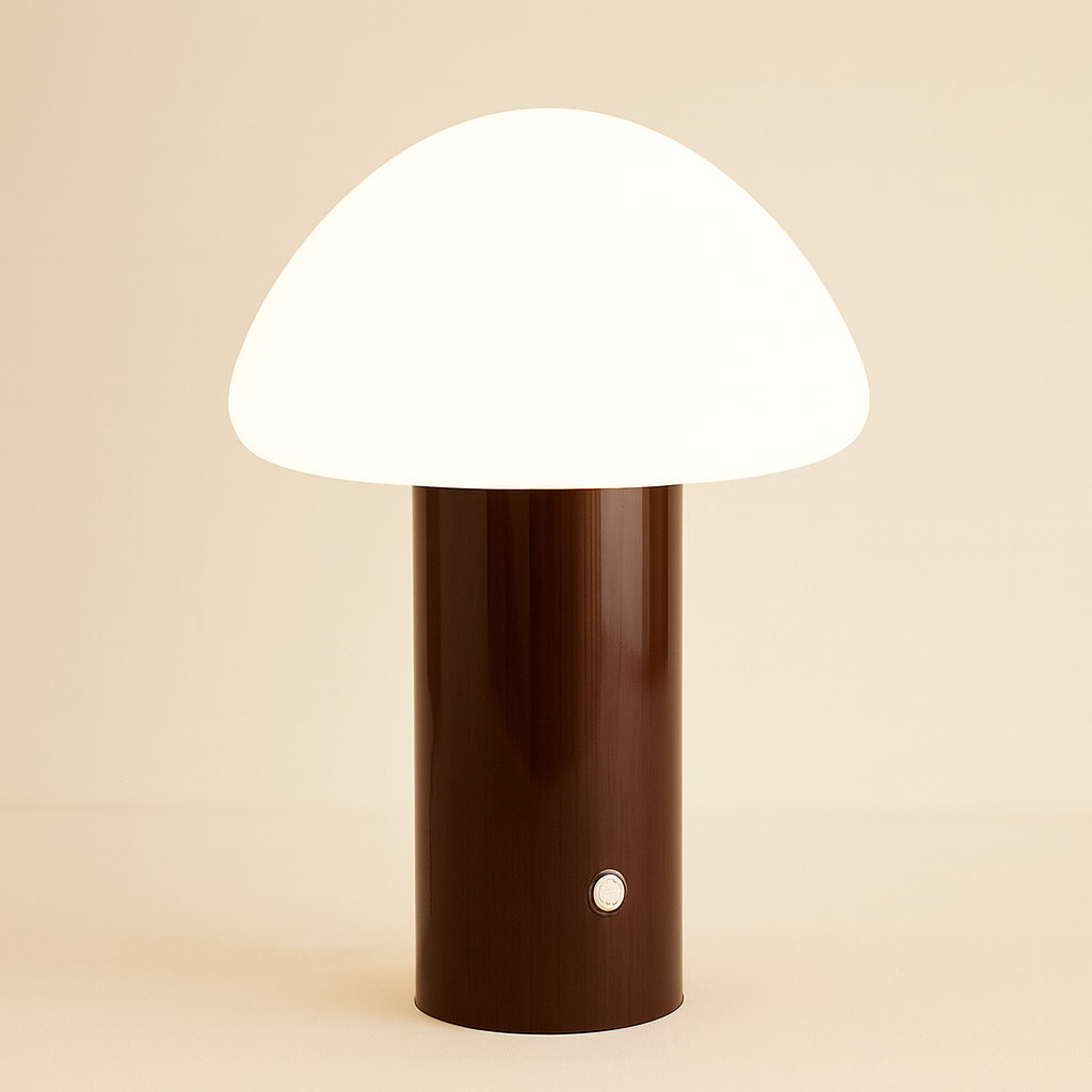 Wireless Mushroom-Inspired LED Lamp – Rechargeable & Stylish