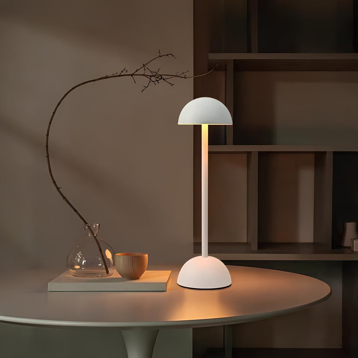Portable Scandinavian-Inspired Table Lamp with Adjustable Light