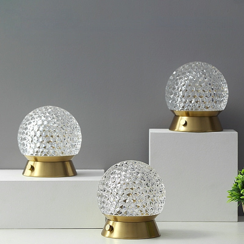 Portable LED Table Lamp with Rechargeable Battery and Touch Control