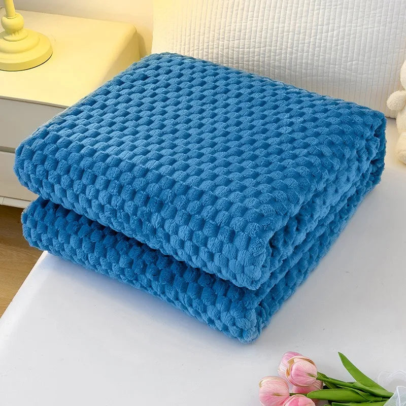 Lightweight Microfiber Fleece Throw Blanket for Warm and Cozy Comfort