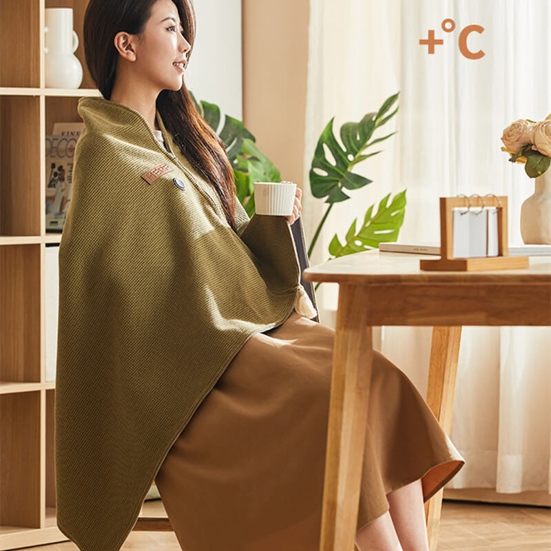Portable Electric Throw Blanket – Soft Fleece with 3 Heat Levels