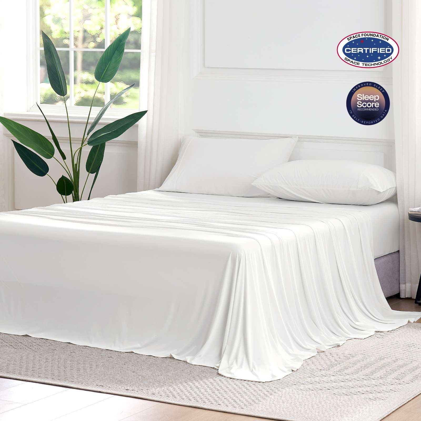 Cooling Bedding Set with Deep-Pocket Design for Comfortable Sleep