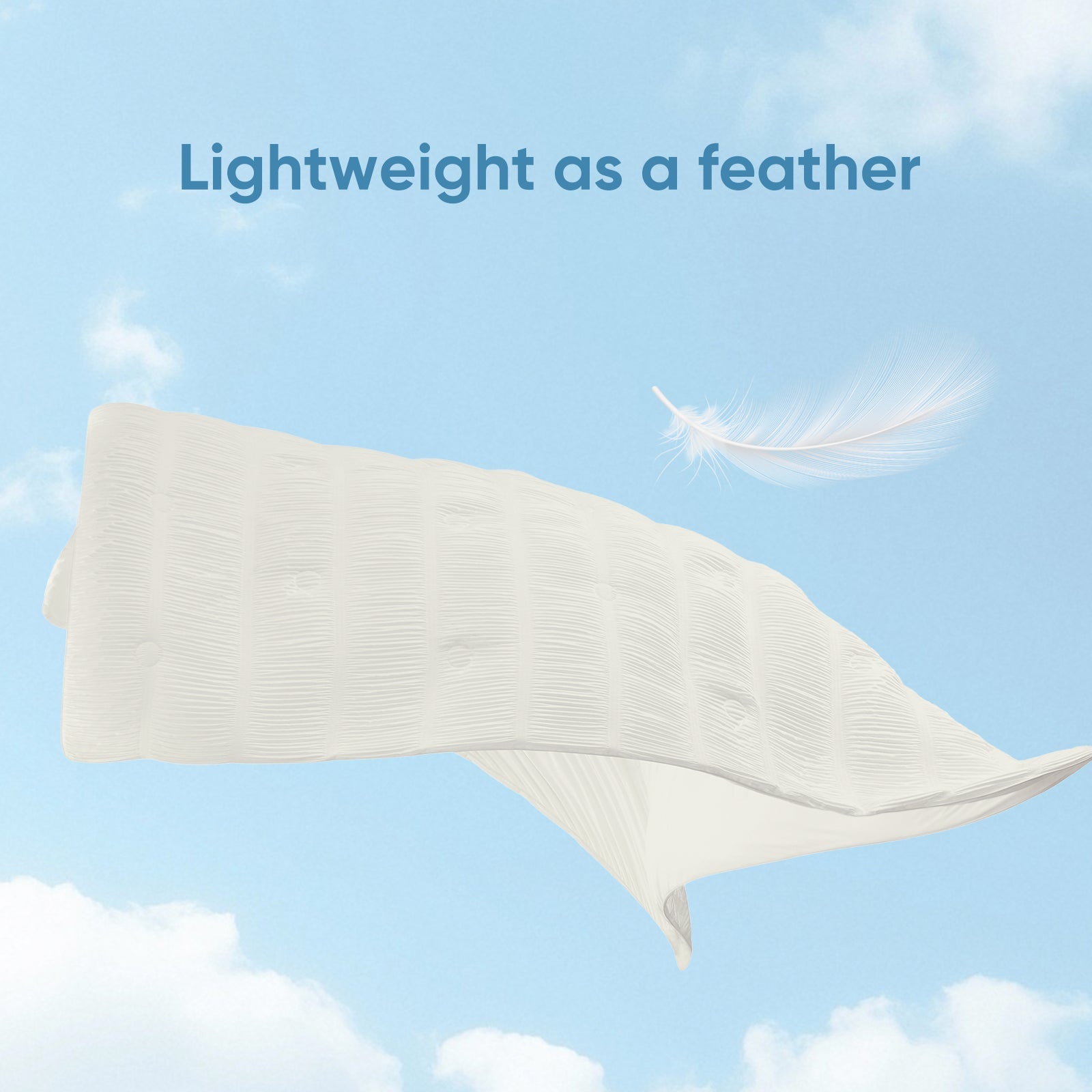 Striped Lightweight Comforter Set for Hot Sleepers with Cooling Airflow