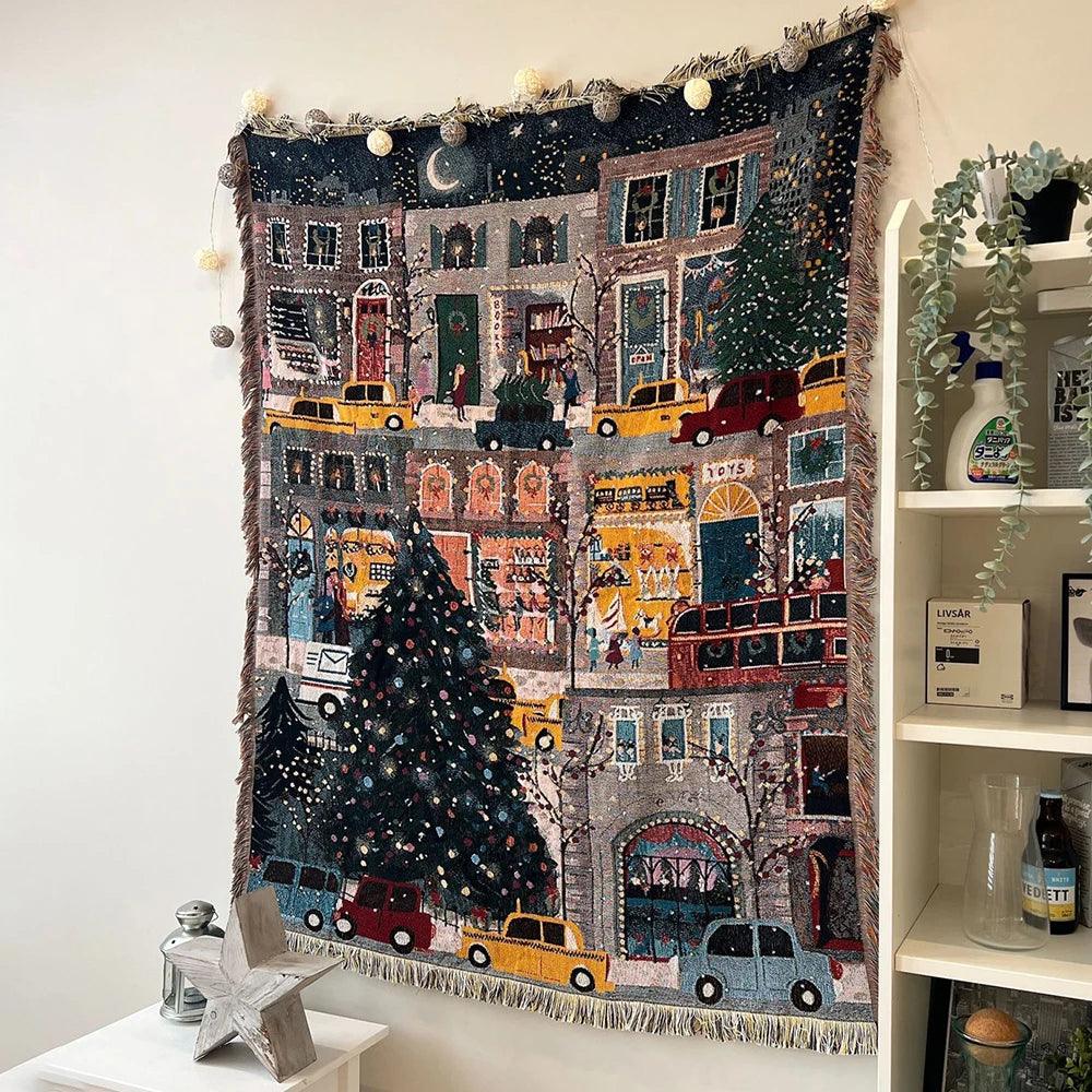 Soft Fleece Blanket for Christmas – Nutcracker and Star Design
