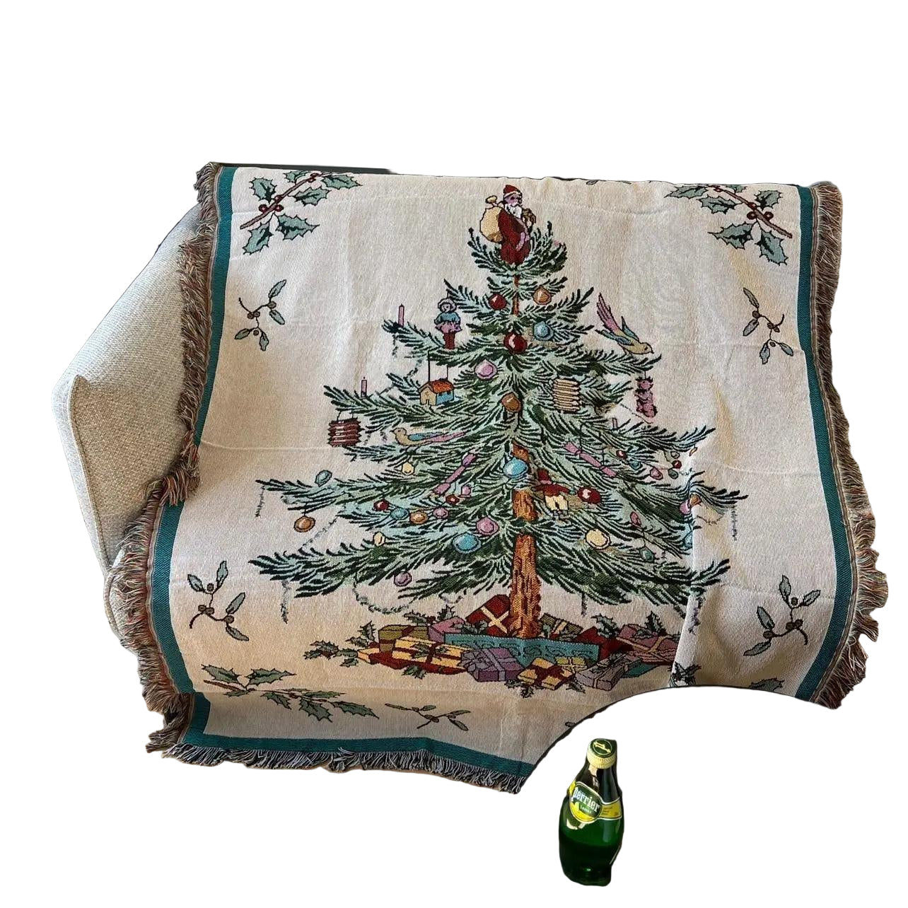 Soft Fleece Blanket for Christmas – Nutcracker and Star Design