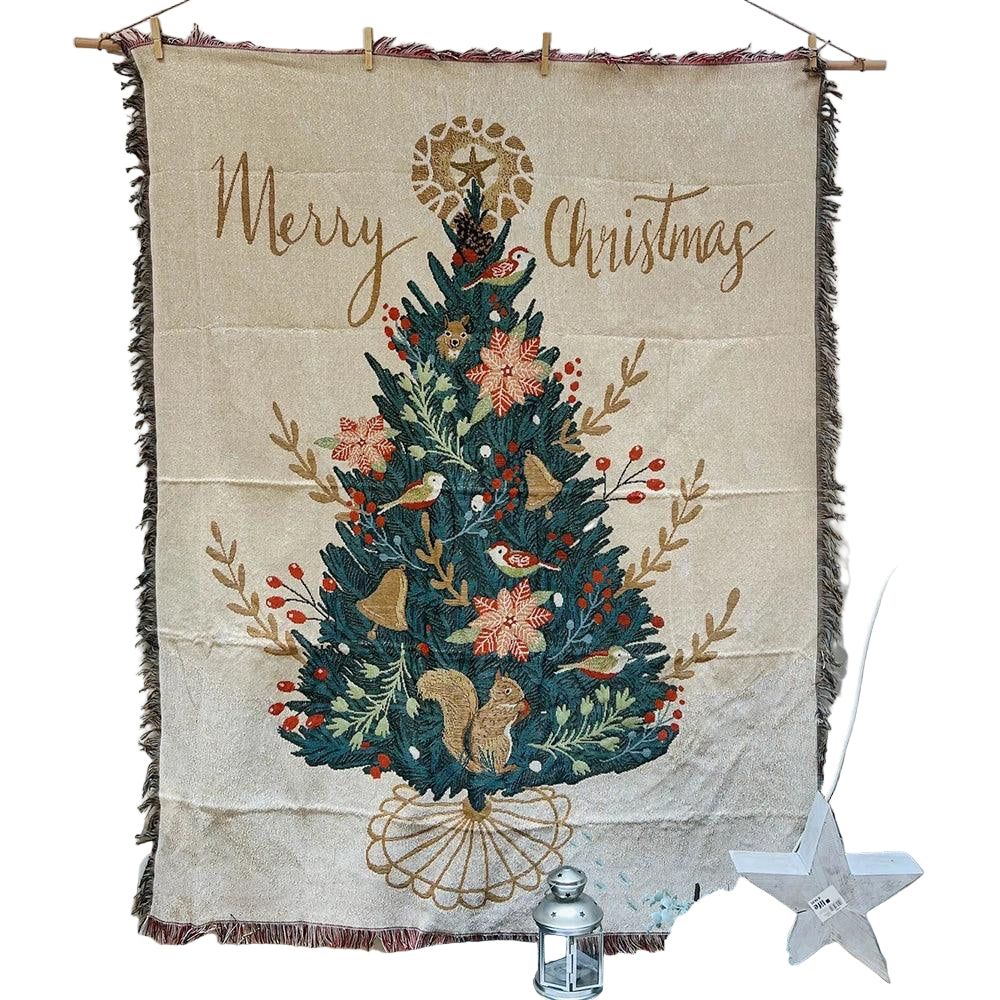 Soft Fleece Blanket for Christmas – Nutcracker and Star Design