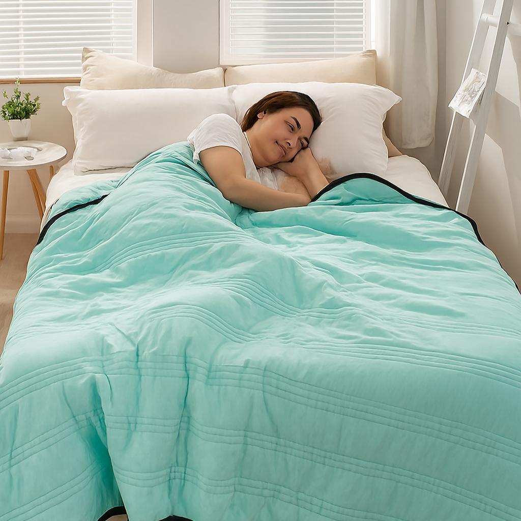 Lightweight All-Season Quilt for Double Bed – Breathable and Comfortable Bedding