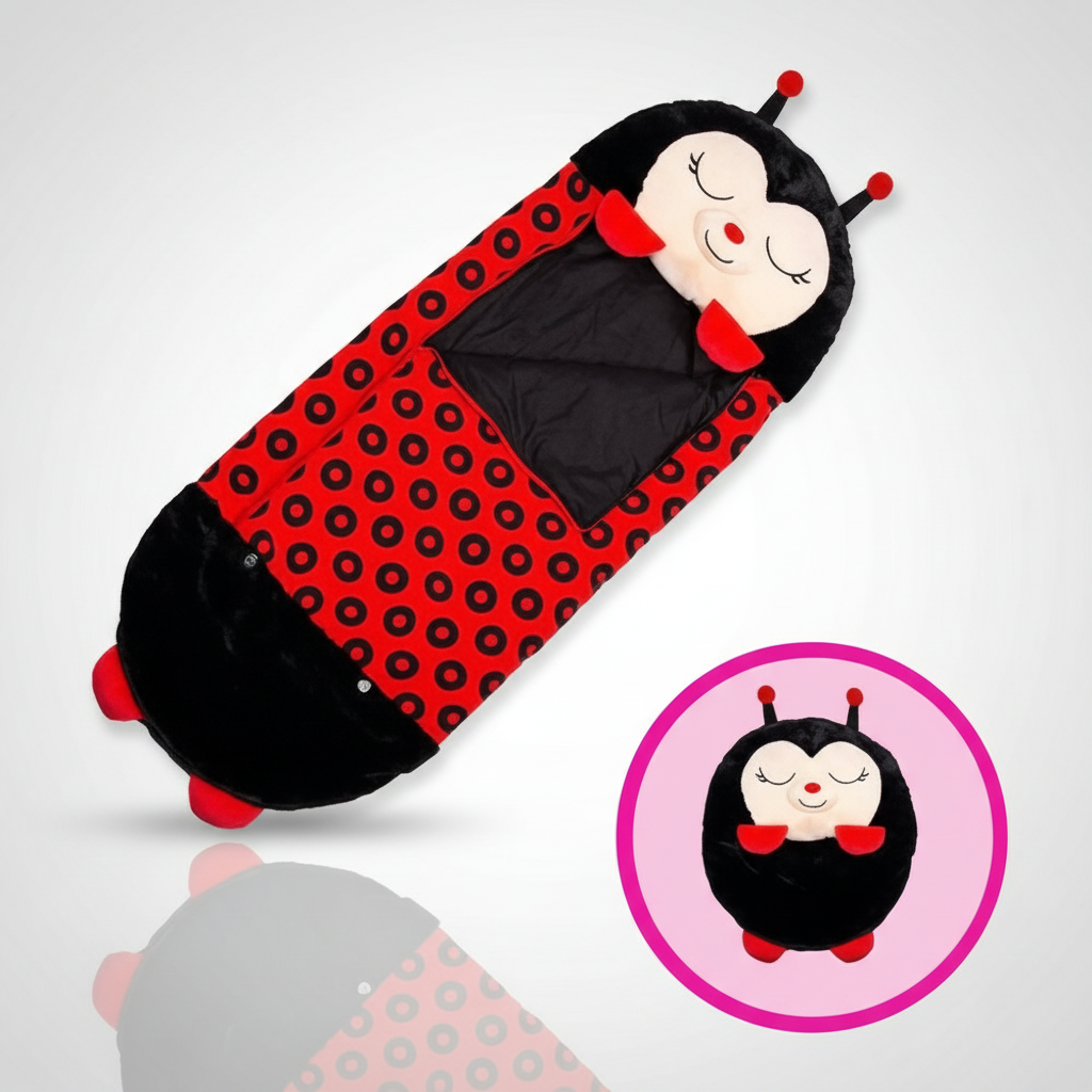 Kids' Animal-Themed Sleeping Bag with Pillow for Sleepovers