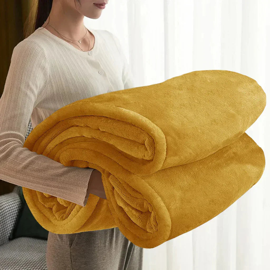 Soft Plush Fleece Blanket for All-Season Comfort