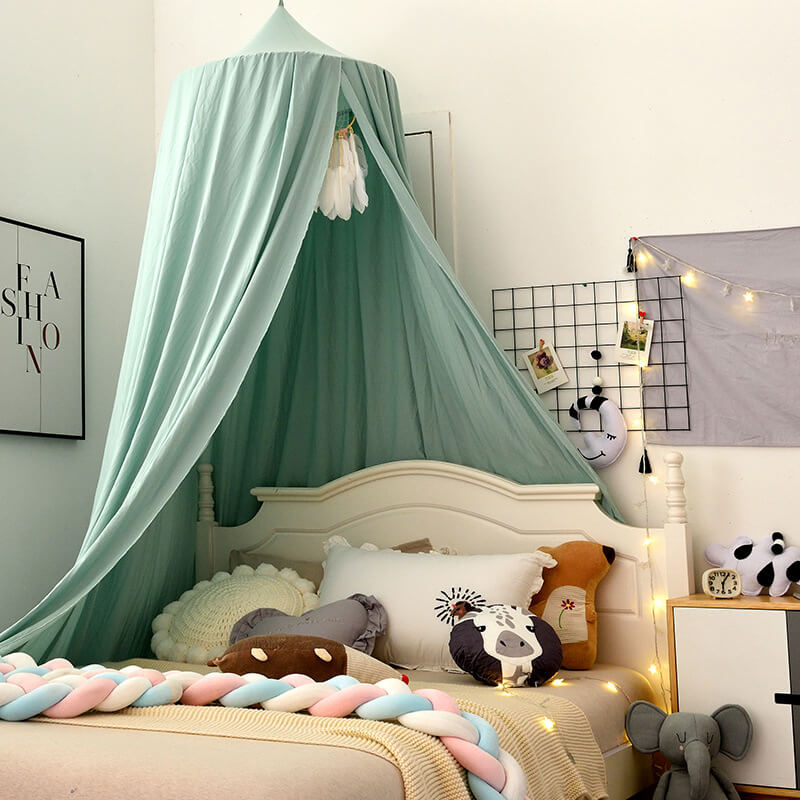 Kids' Bed Canopy in Soft Breathable Fabric – Darkening Hideaway for Sleep and Play