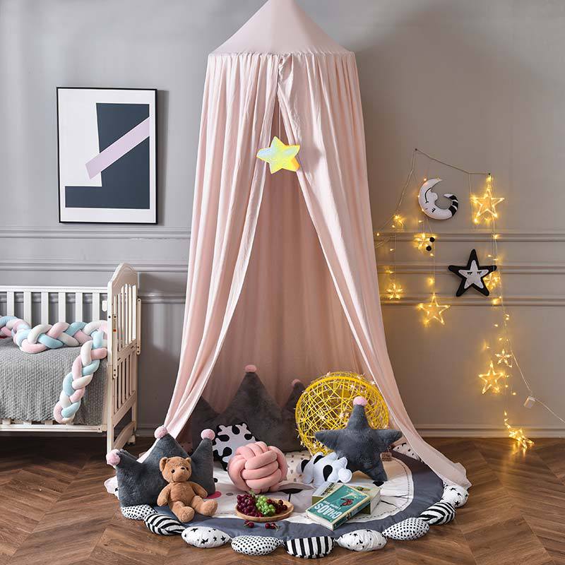 Kids' Bed Canopy in Soft Breathable Fabric – Darkening Hideaway for Sleep and Play