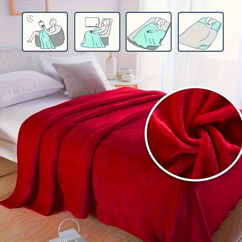 Luxury Flannel Blanket – Breathable Fabric for Year-Round Comfort