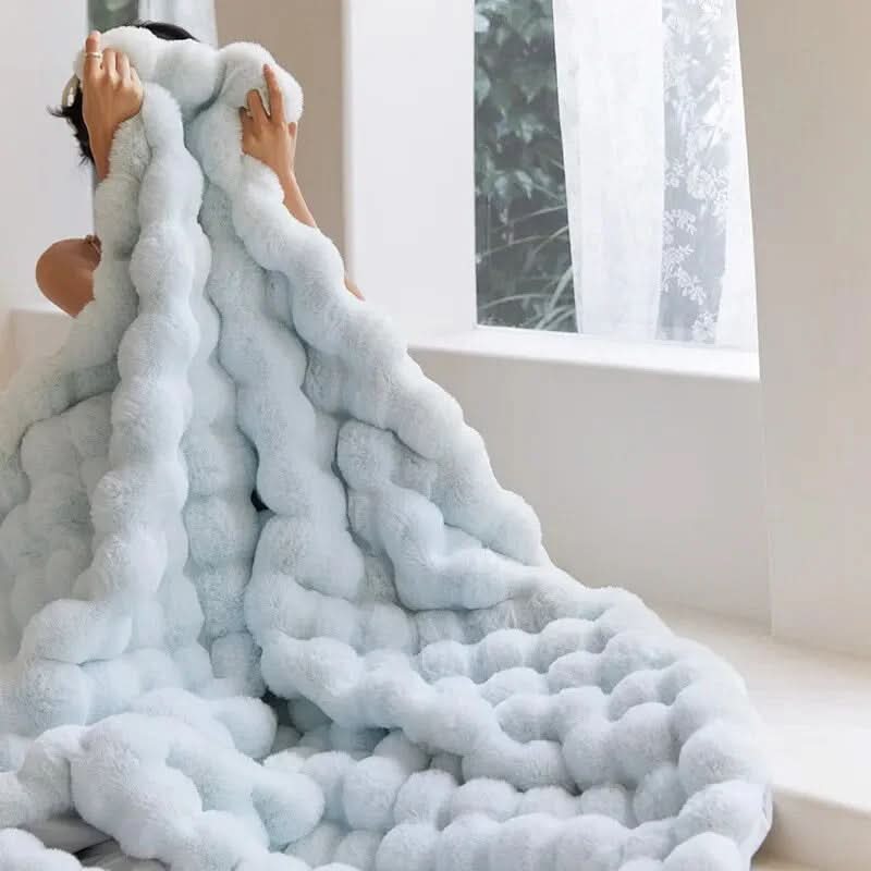 Ultra-Soft Faux Fur Throw Blanket | Double-Lined Comfort for All Seasons
