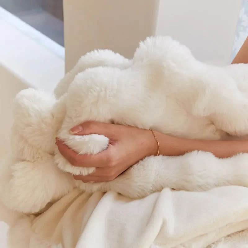 Ultra-Soft Faux Fur Throw Blanket | Double-Lined Comfort for All Seasons