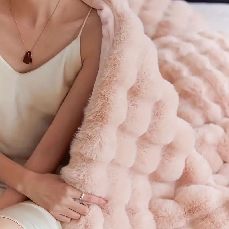 Ultra-Soft Faux Fur Throw Blanket | Double-Lined Comfort for All Seasons