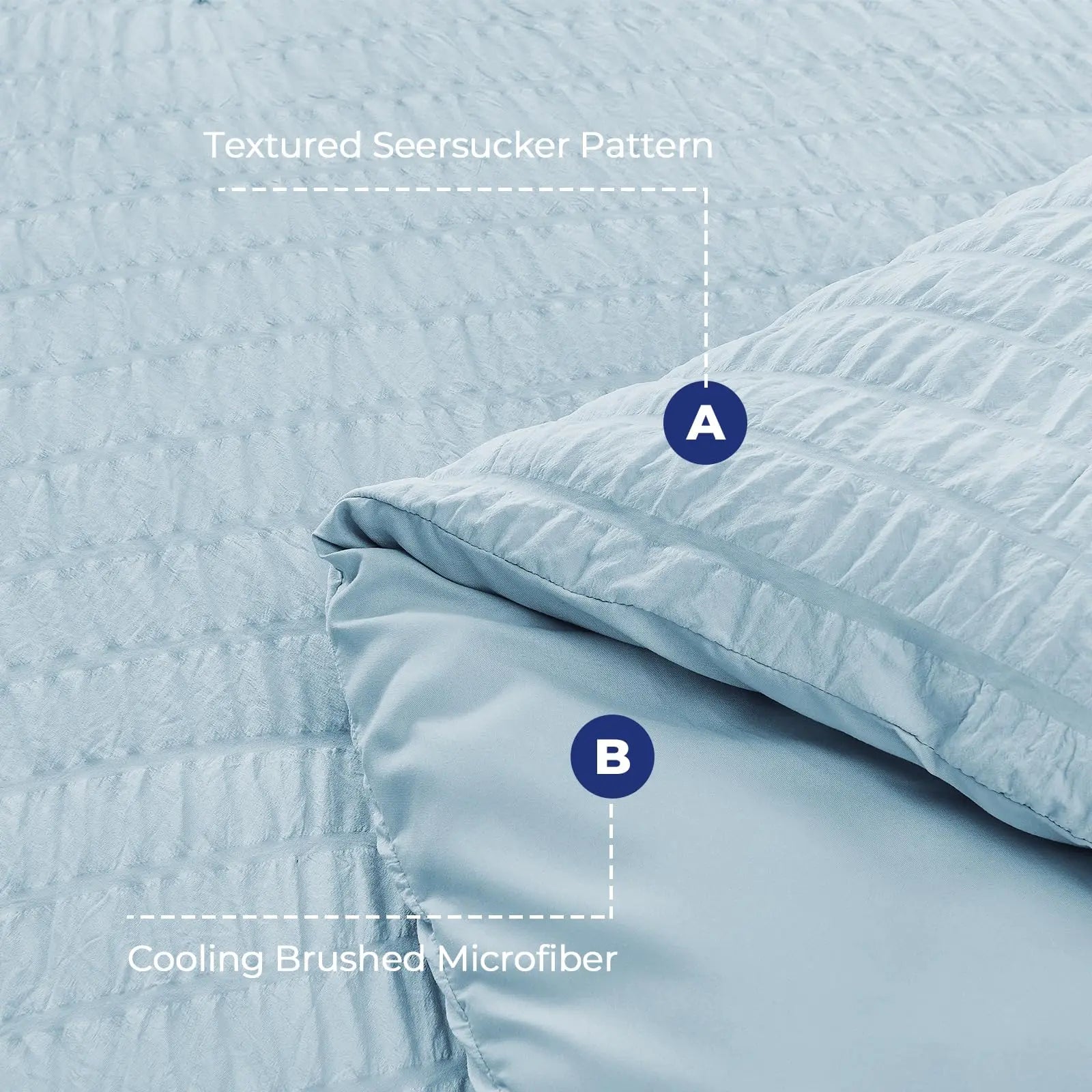 Microfiber Duvet Cover Set with Zipper and Corner Ties for Cozy Sleep