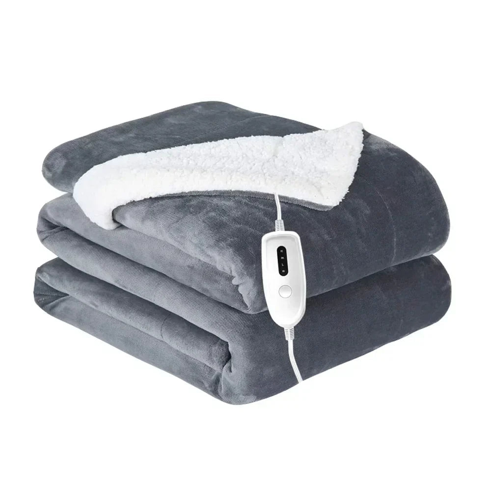 Dual Zone Heated Blanket for Couples – Soft and Cozy Electric Throw