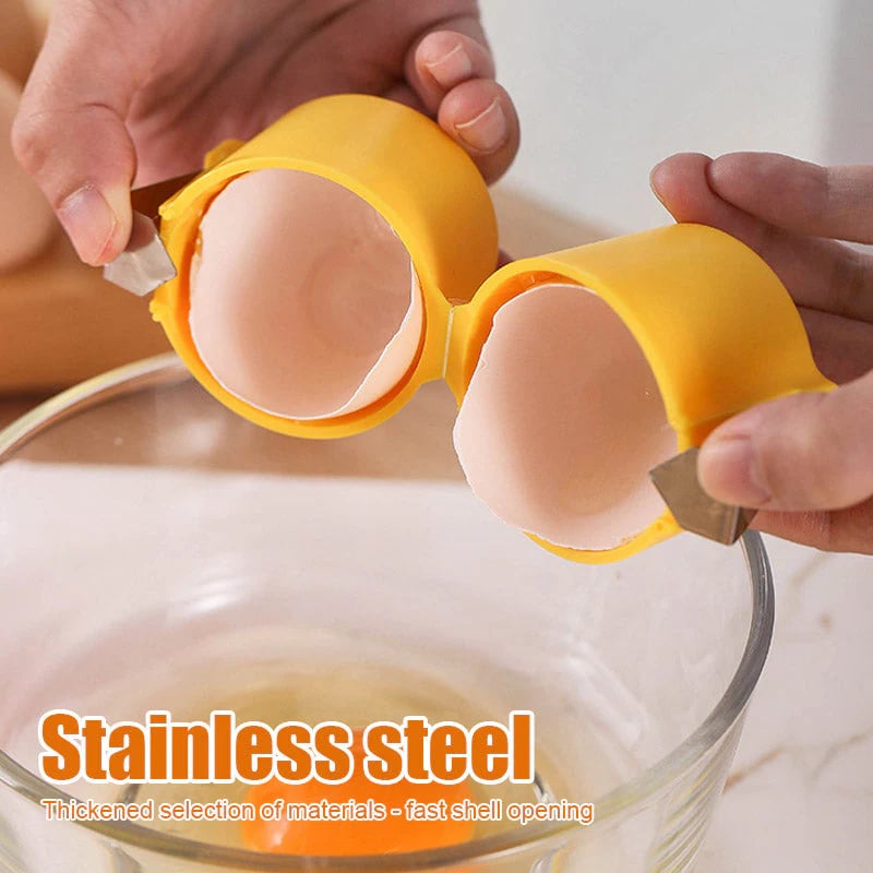 Ergonomic Egg Cracker Tool – Easy Cracking Solution for Cooking