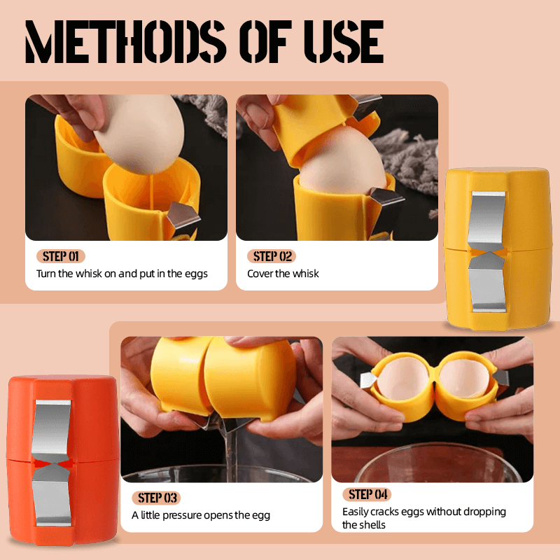 Ergonomic Egg Cracker Tool – Easy Cracking Solution for Cooking