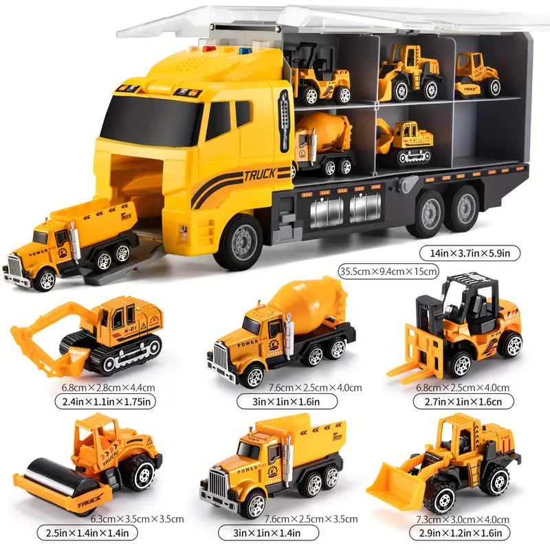 STEM Learning Construction Toy Set with Vehicles and Tools for Ages 3+