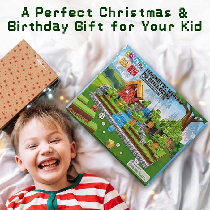 Magnetic Building Blocks Set for Kids | STEM Learning Educational Toy
