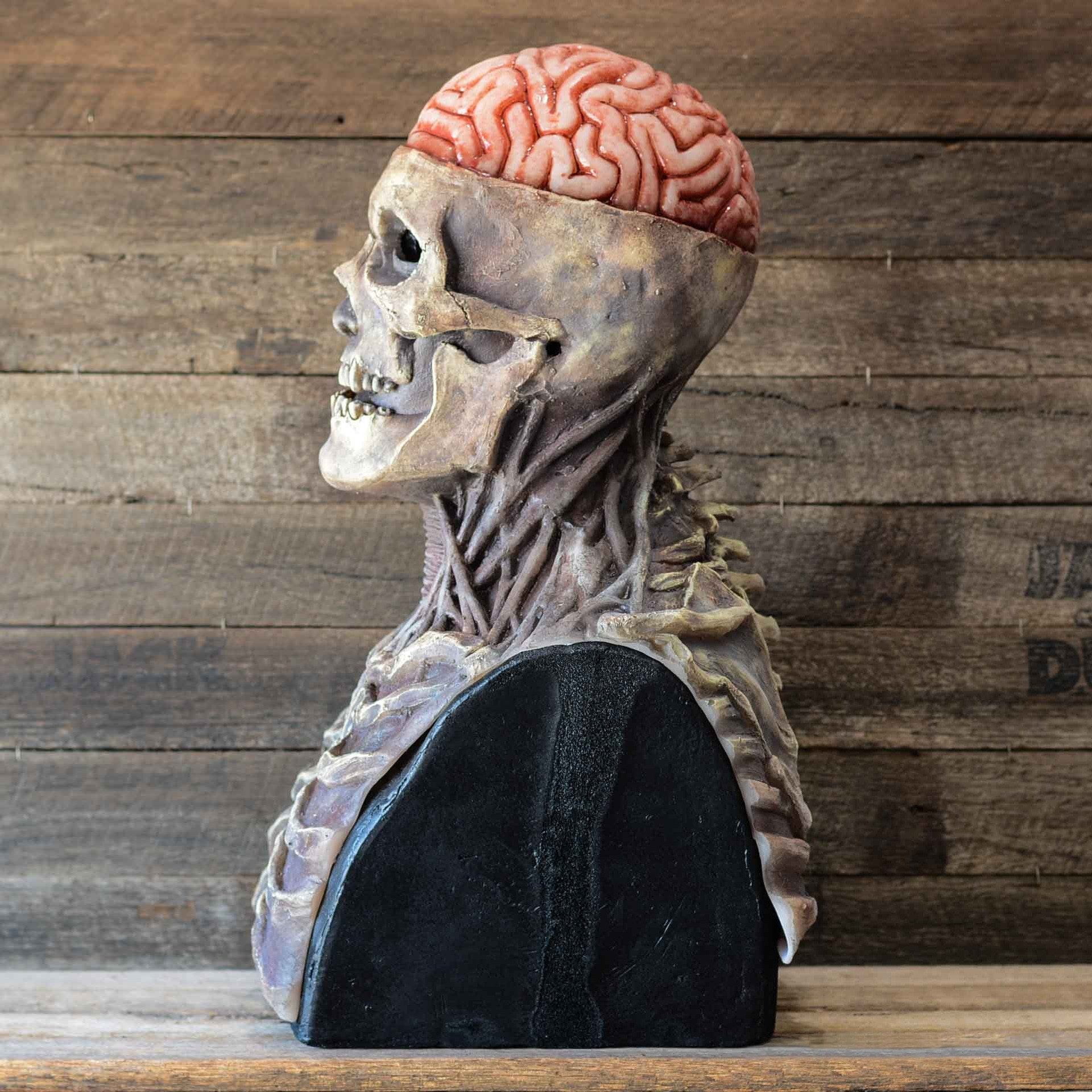 Realistic Skull Mask with Moving Jaw for Halloween - Creepy Skeleton Design