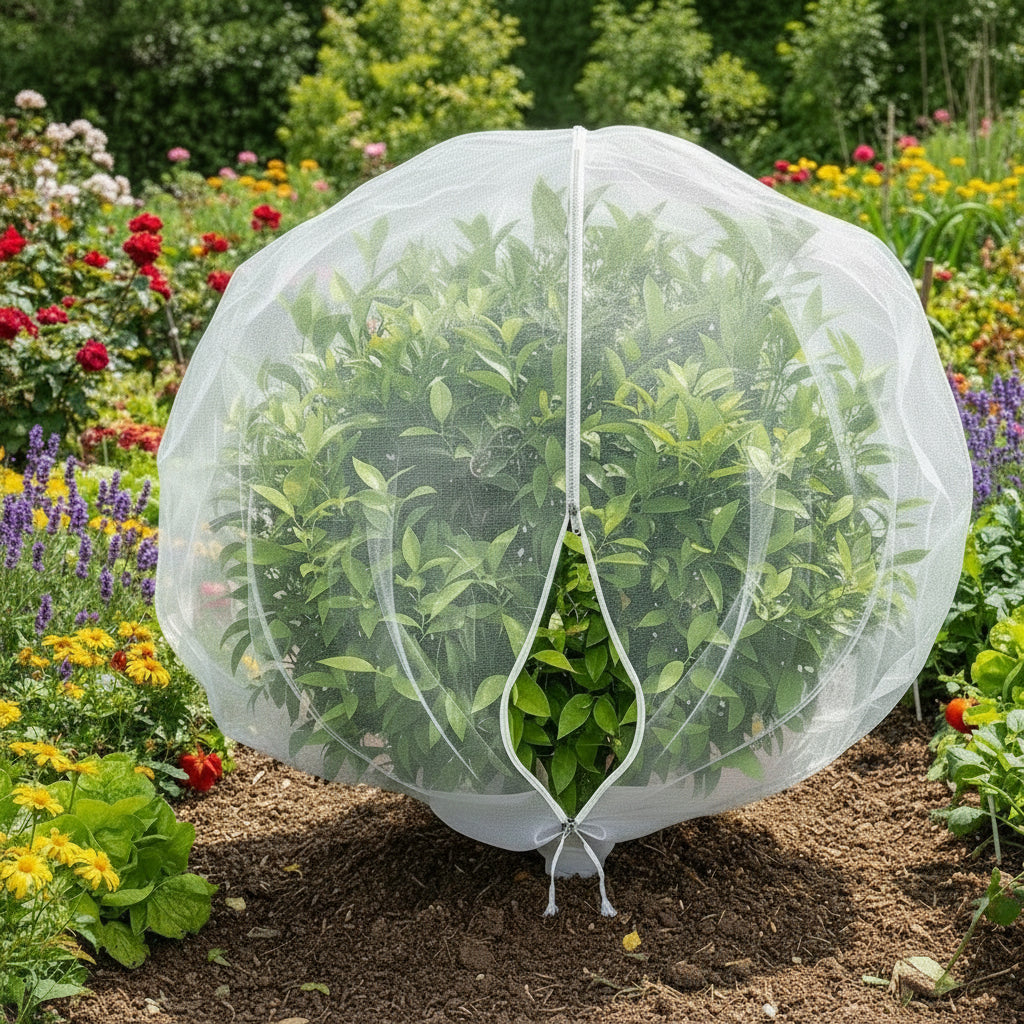 Adjustable Drawstring Fruit Protection Bags – Breathable Mesh for Pest Control