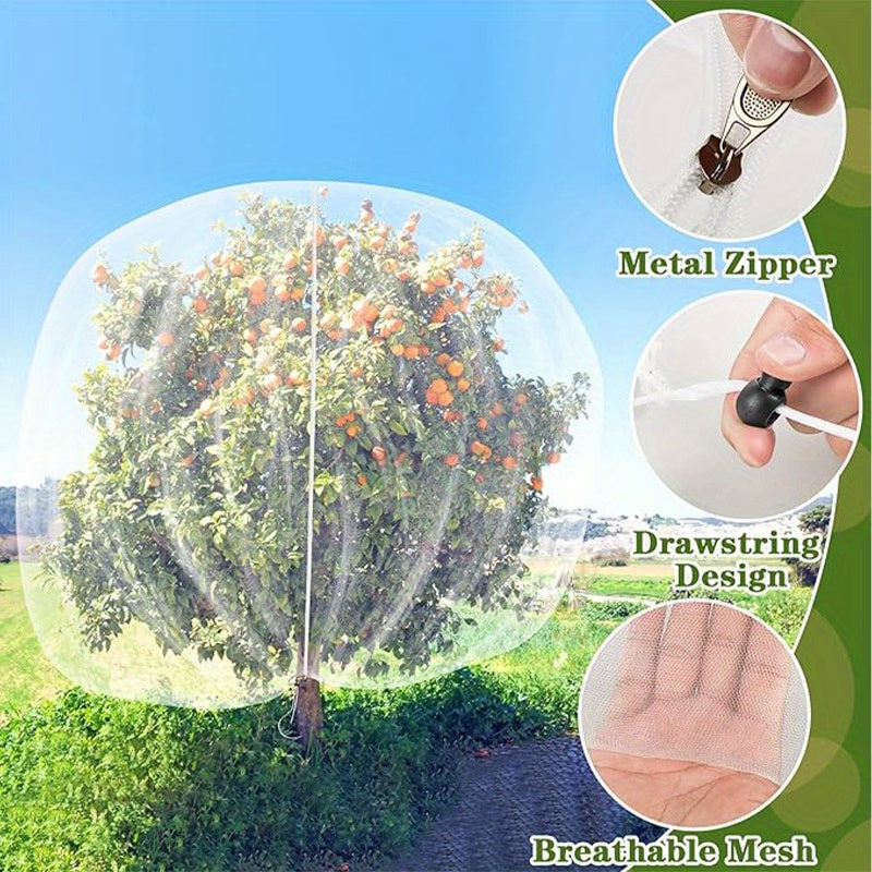 Adjustable Drawstring Fruit Protection Bags – Breathable Mesh for Pest Control