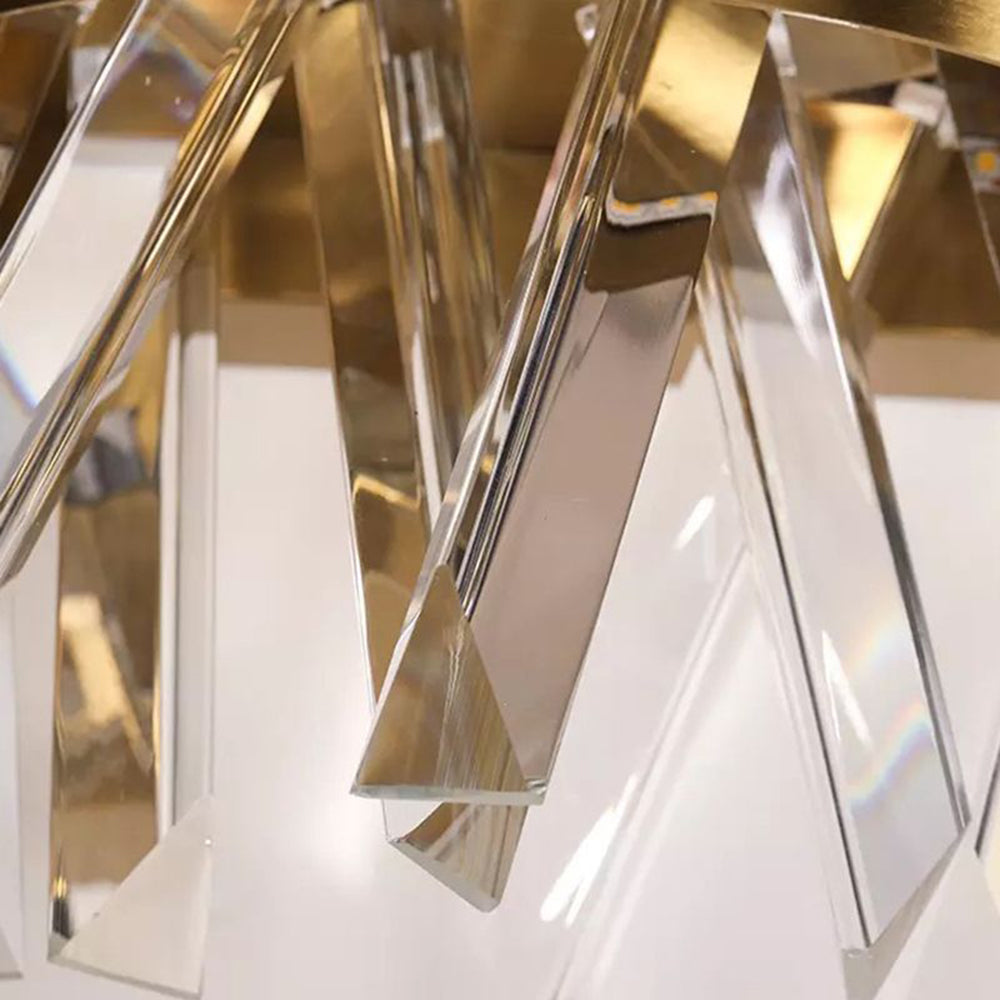 Taavita | Golden Crystal Wall Lamp – Elegance and Light in Every Room
