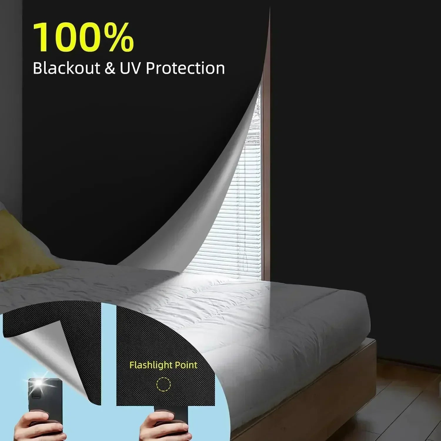 ShadowGuard Customizable Blackout Curtain for Total Light Control