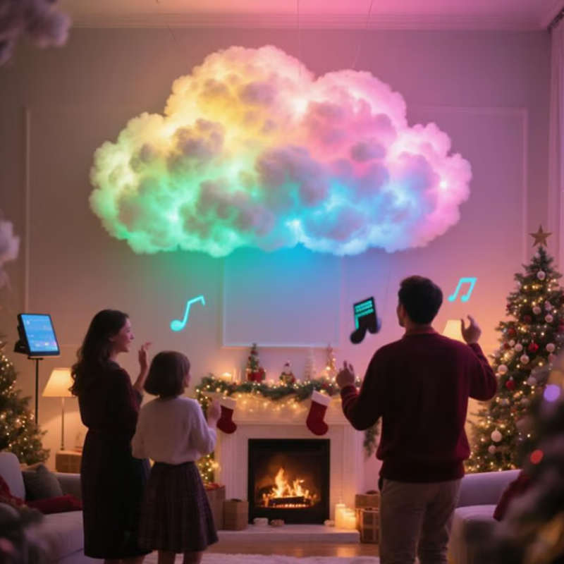 Personalized LED Cloud Lights – Colorful USB-Powered Decoration