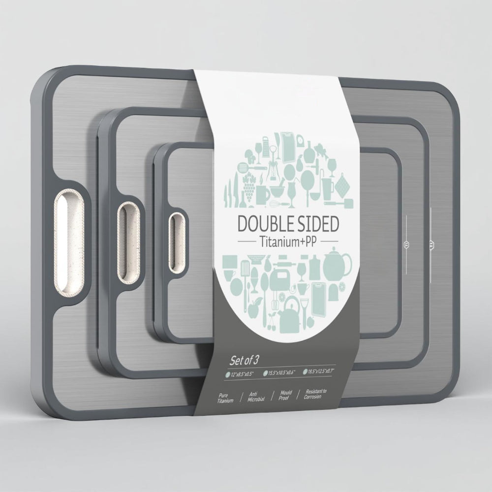 Versatile Dual-Surface Kitchen Chopping Board