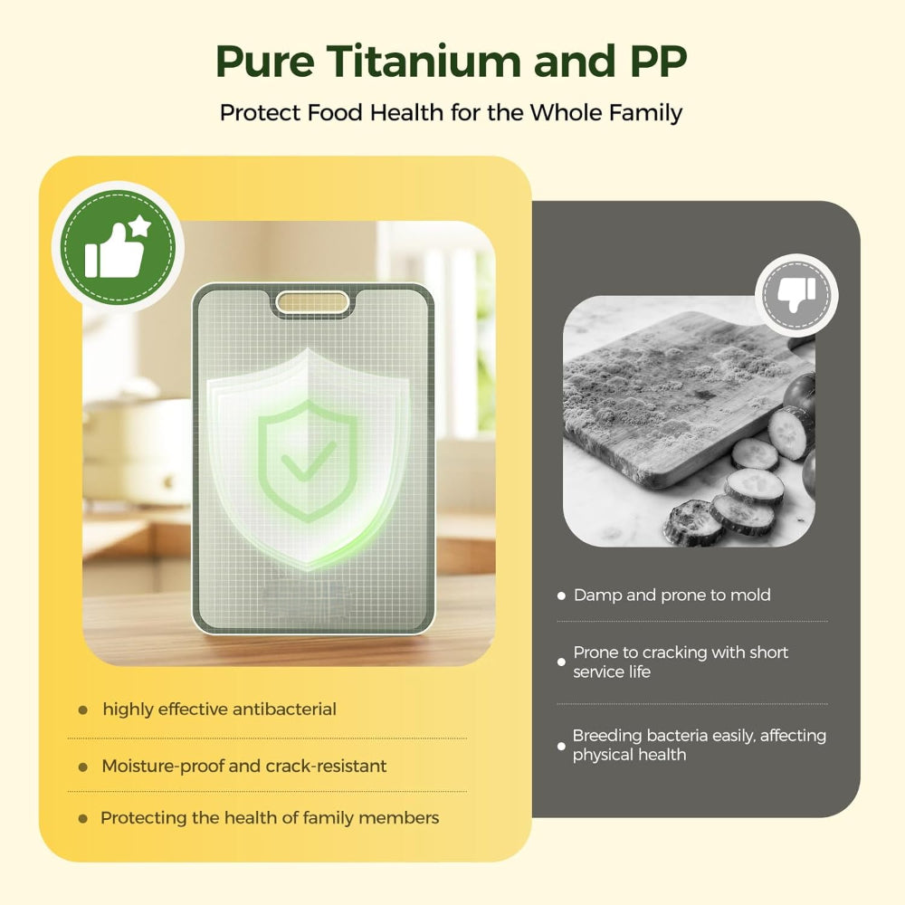 Versatile Dual-Surface Kitchen Chopping Board