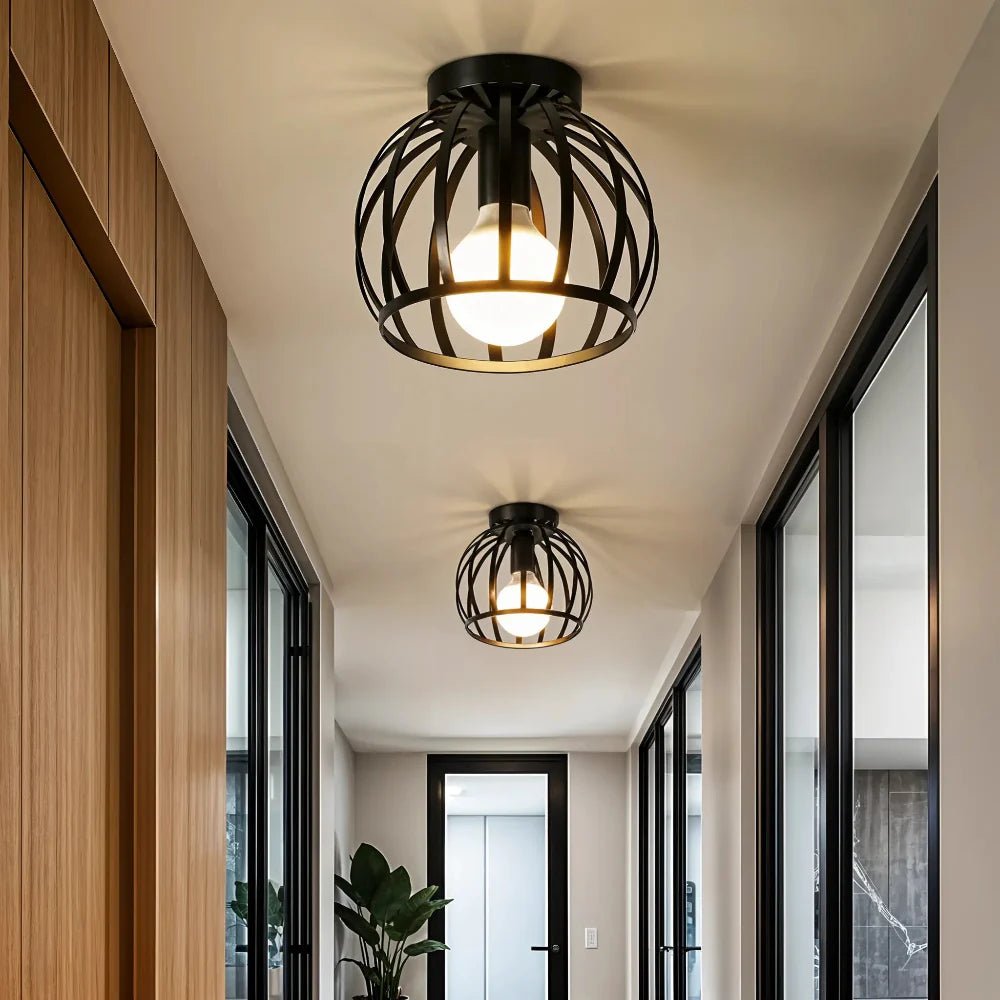 UrbanGlow Metal Ceiling Fixture for Modern Spaces
