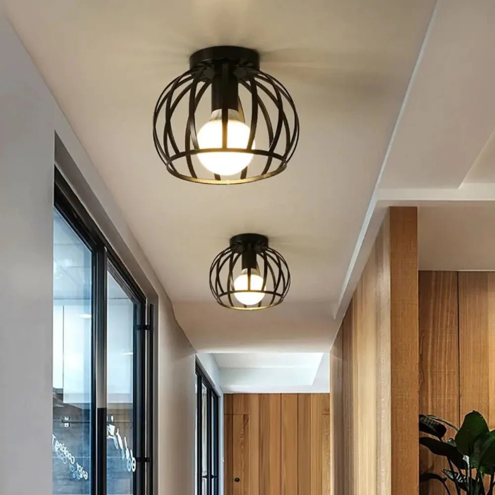 UrbanGlow Metal Ceiling Fixture for Modern Spaces