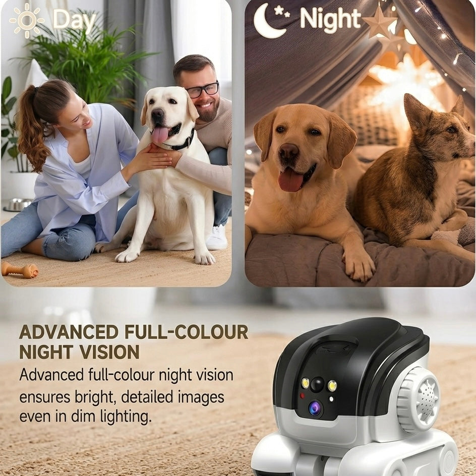 1080P Animal Surveillance Camera with Two-Way Audio and Night Vision