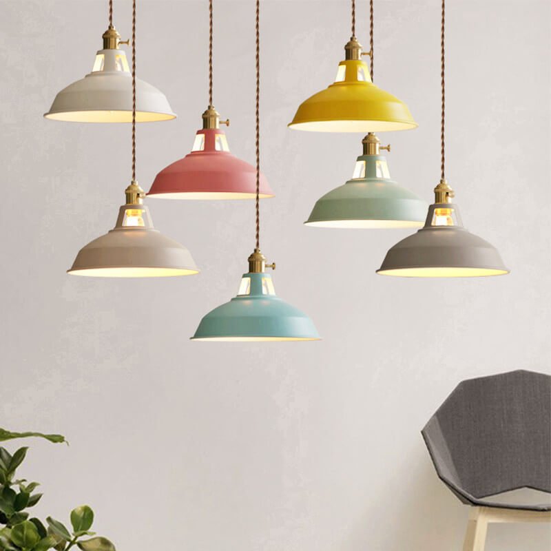 Rustic Elegance Steel Pendant Light for Dining and Lofts