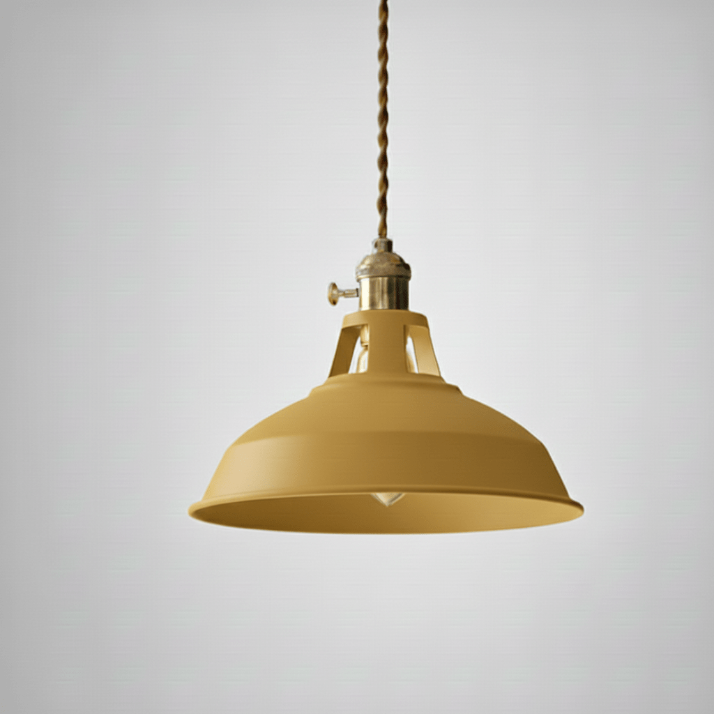 Rustic Elegance Steel Pendant Light for Dining and Lofts