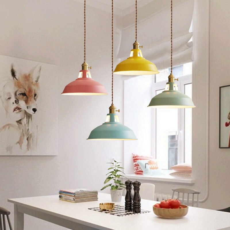 Rustic Elegance Steel Pendant Light for Dining and Lofts