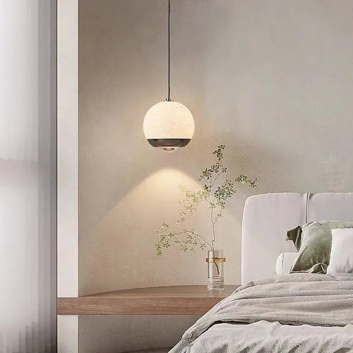 Nordic Elegance Marble & Alabaster Pendant Light