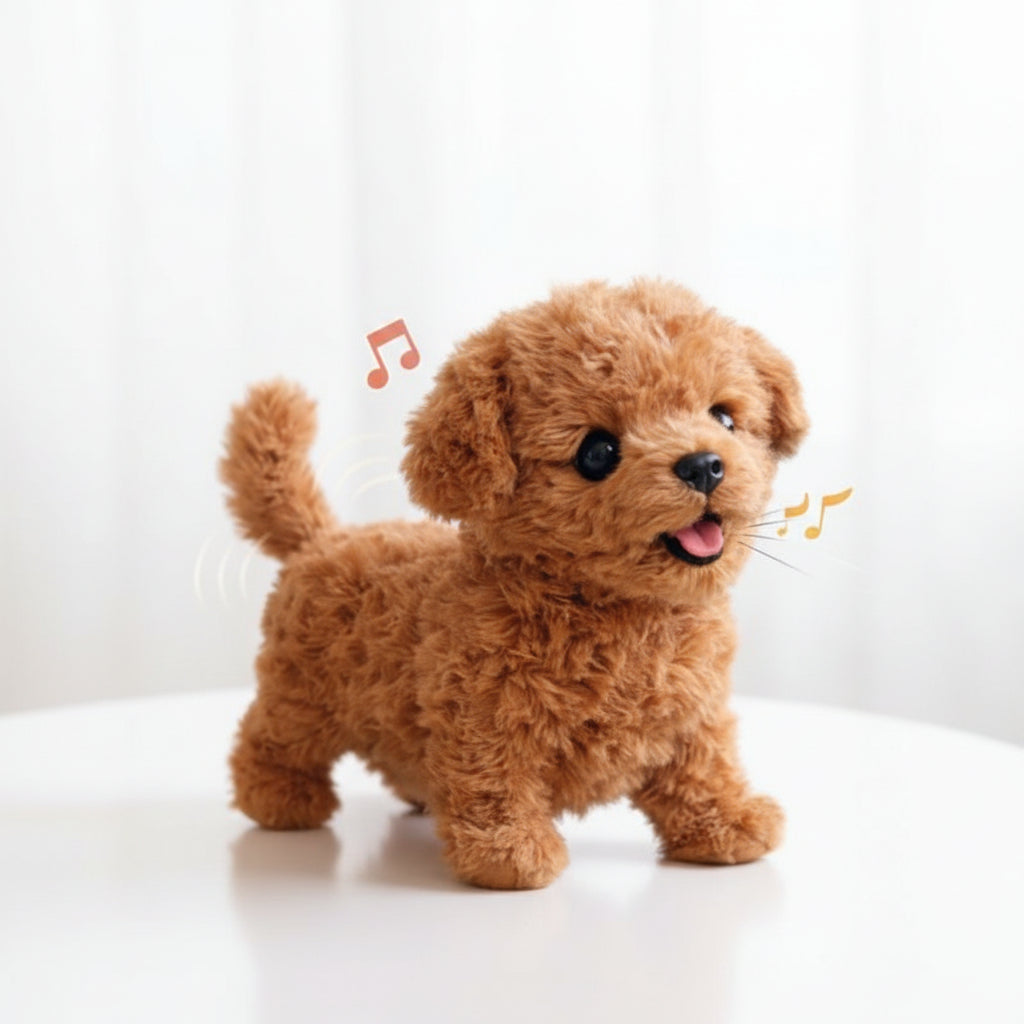 Cuddly Walking Puppy Companion with Barking Sounds