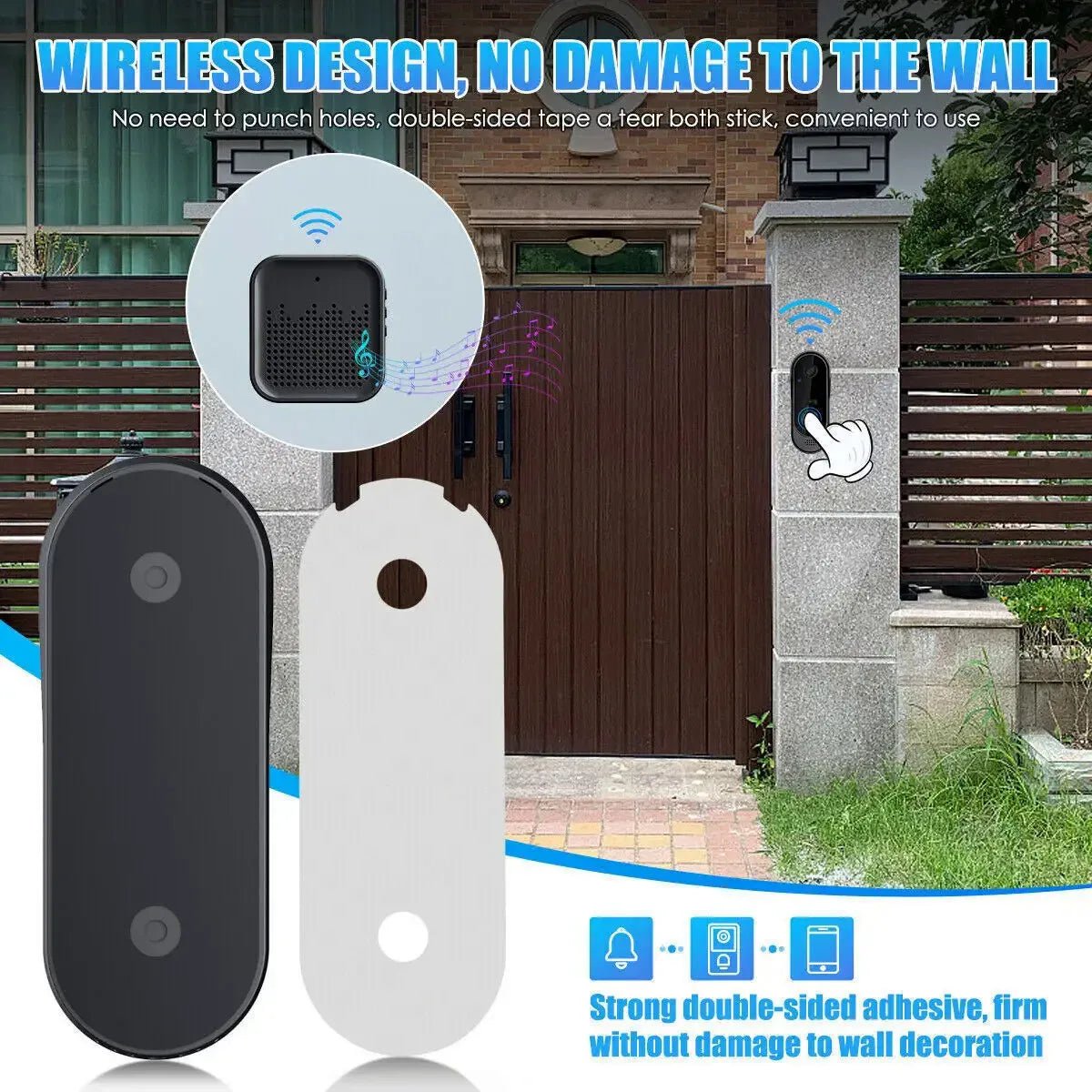 SecureView Wireless Smart Doorbell with Motion Alerts